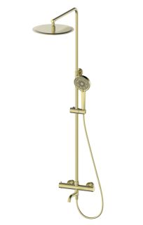 Душевая стойка Wonzon & Woghand WW-88739903-BG с термостатом брашированное золото